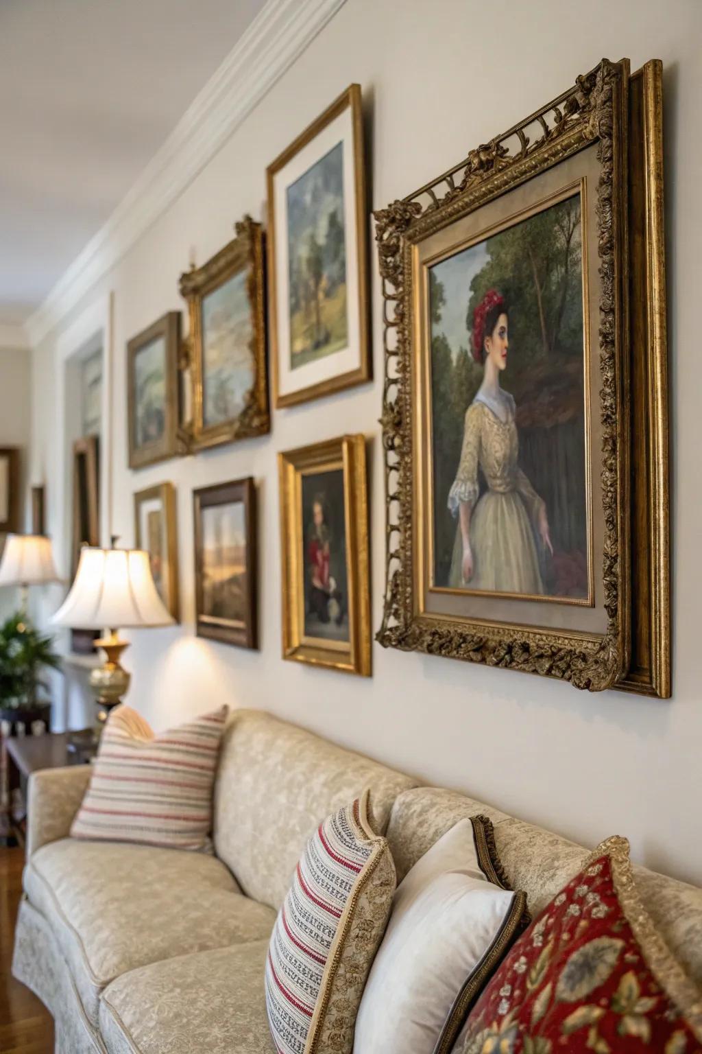 Antique paintings bring history and elegance to any space.