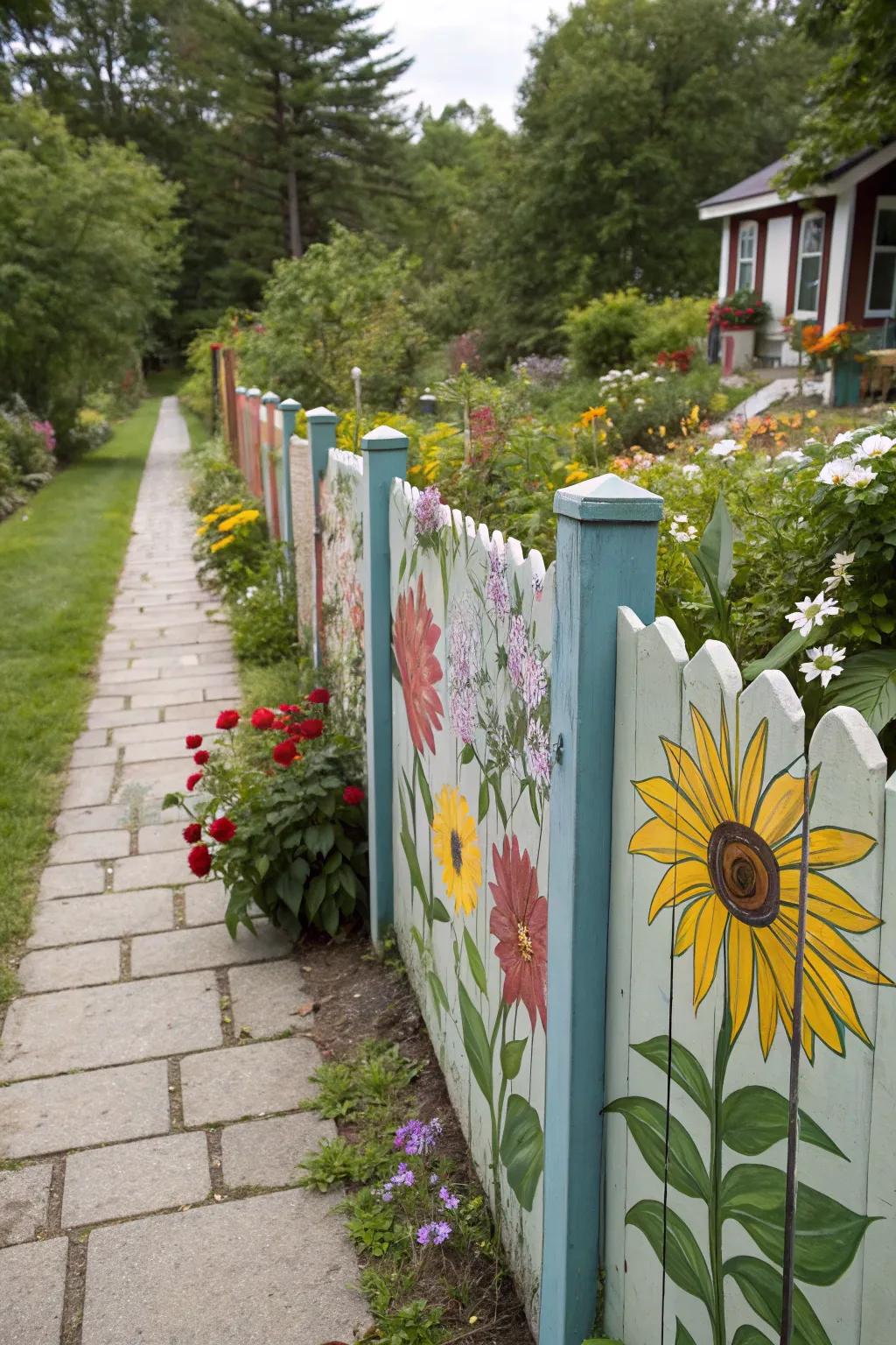 Changing season blossoms keep your fence vibrant all year round.