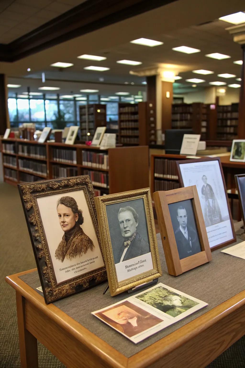 Do-it-yourself frames forming a curated spotlight.