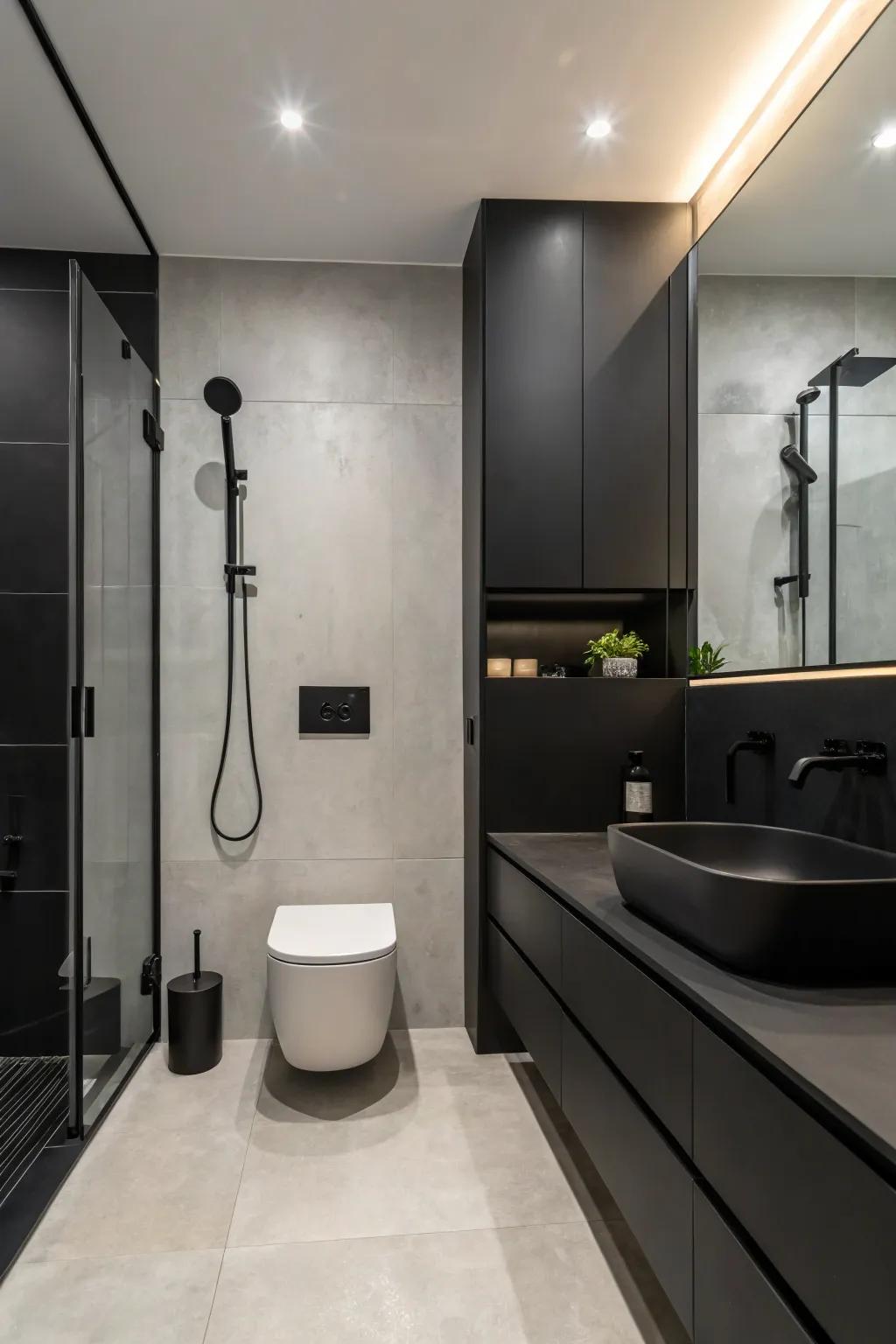 Matte black finishes offer a sleek and modern touch.