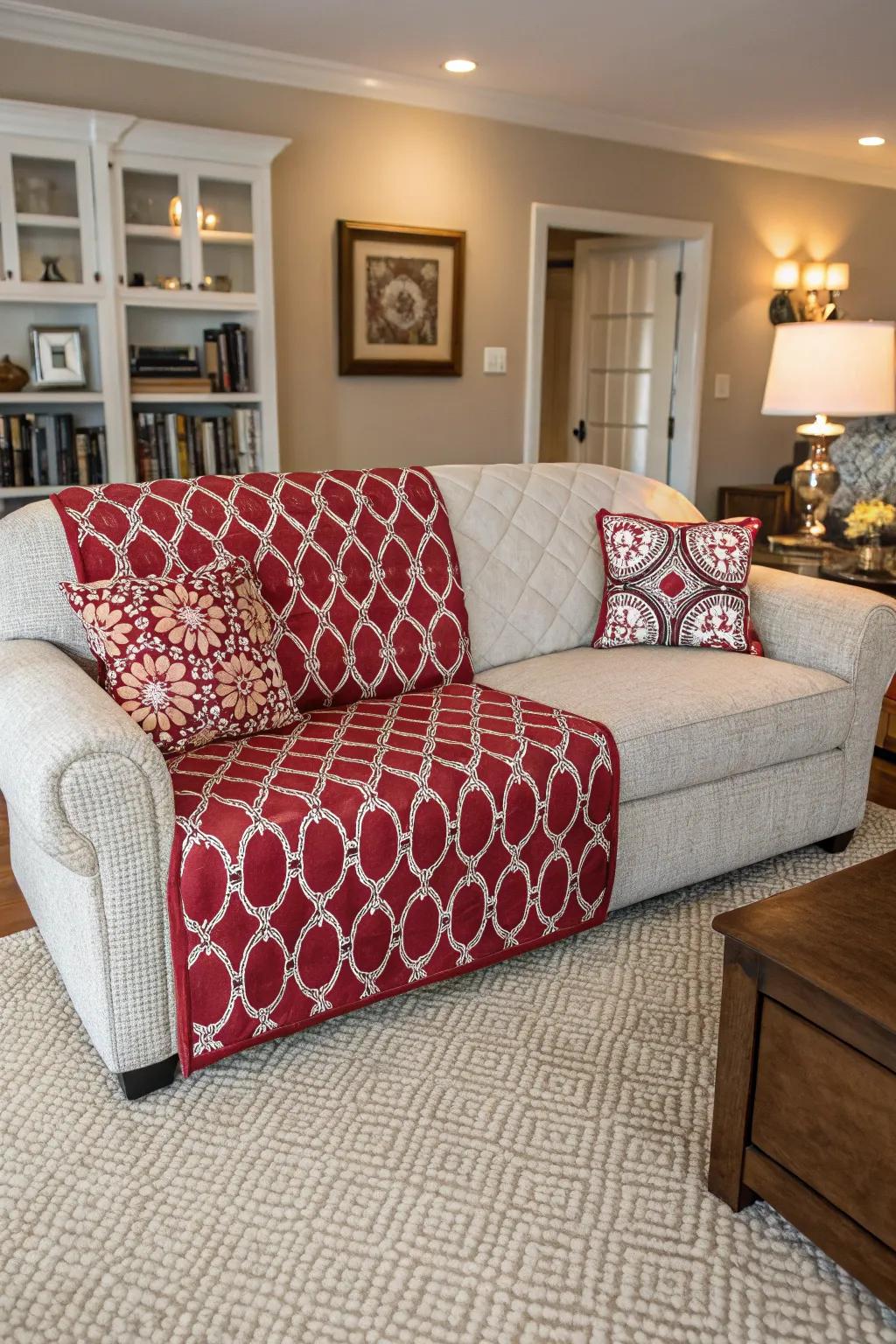 Reversible wraps proffer adaptable panache options for your couch.