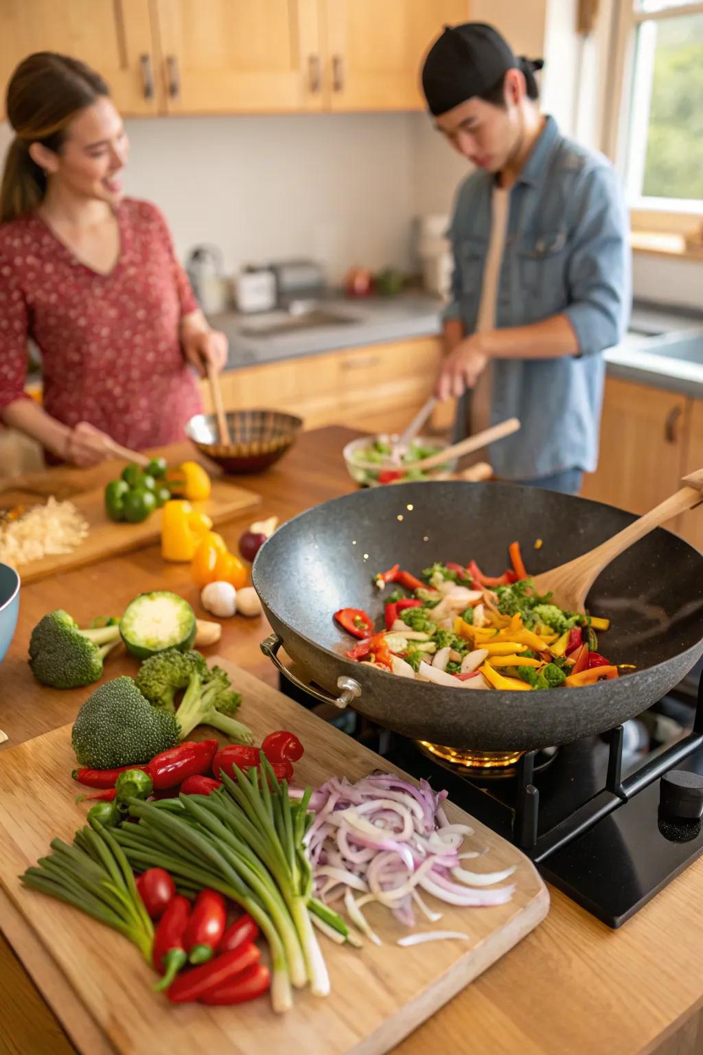 Whip up a storm with a lively stir-fry session.