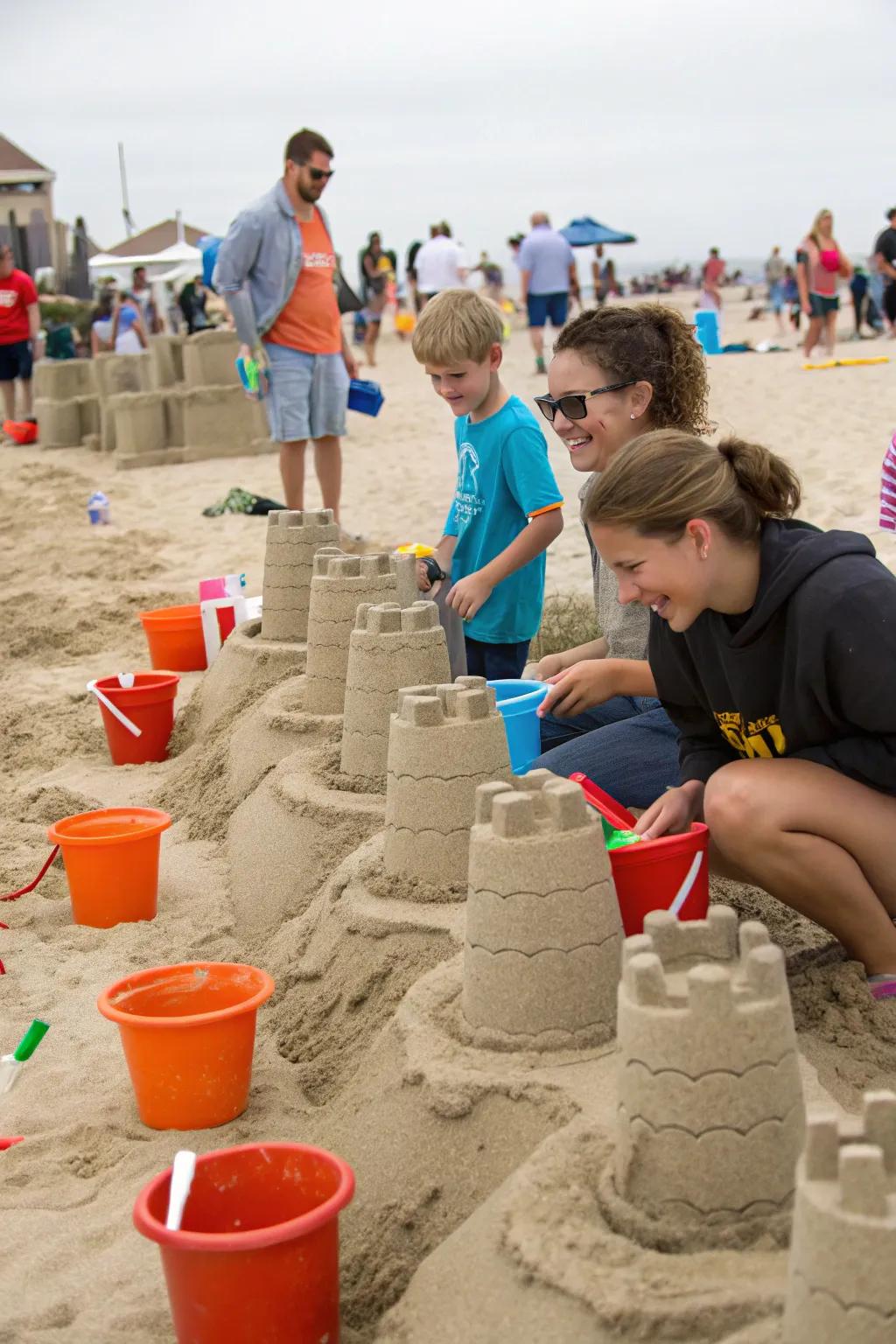 Attendees relishing a delightful and captivating silica stronghold fabrication competition.