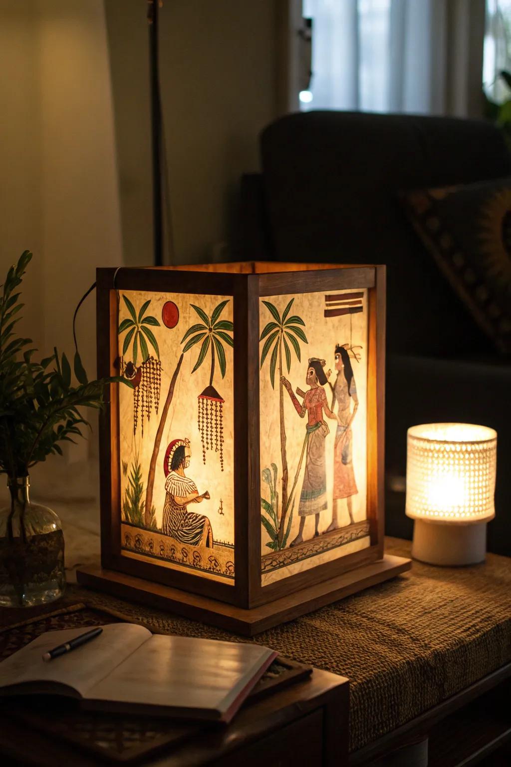 Backlit frames create a magical, illuminated effect.