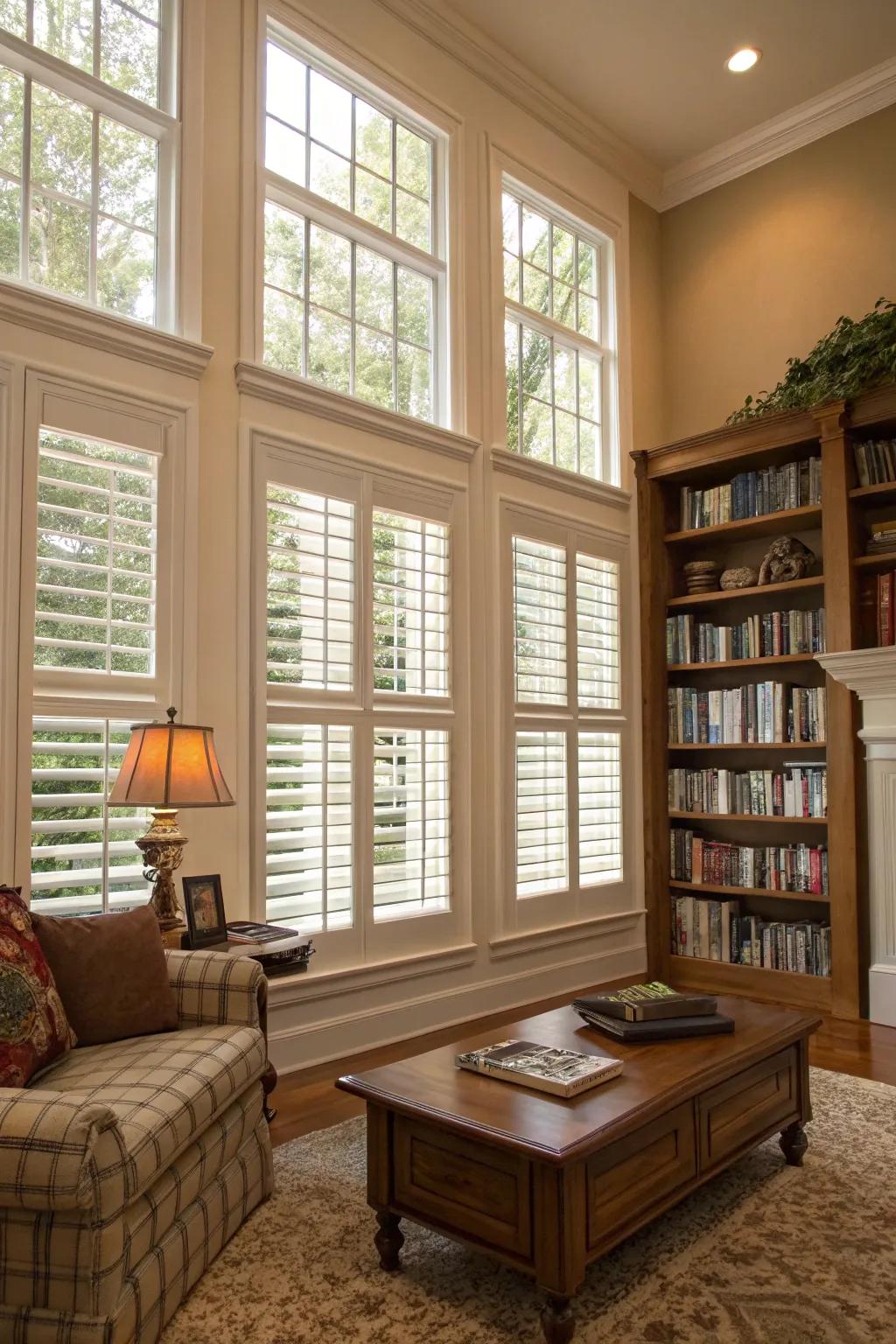 Classic shutters delivering timeless style.