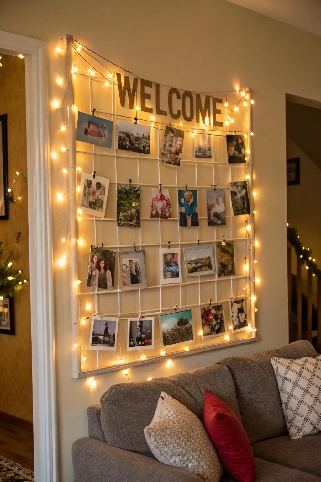 Personalize your welcome with family memories.