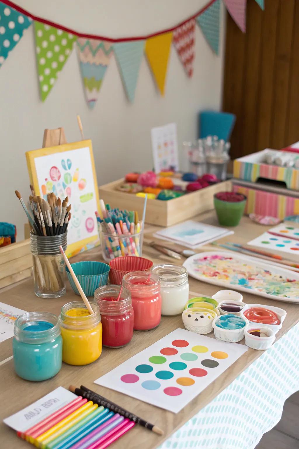 Get creative with a crafting party at home.