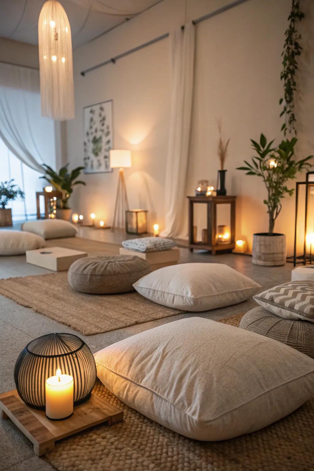 Meditation adds a layer of tranquility to your spa day.