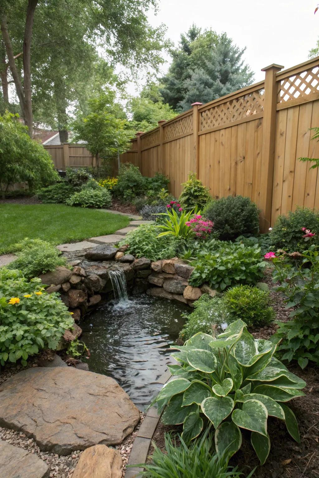 Water displays introduce a calming element to your garden.