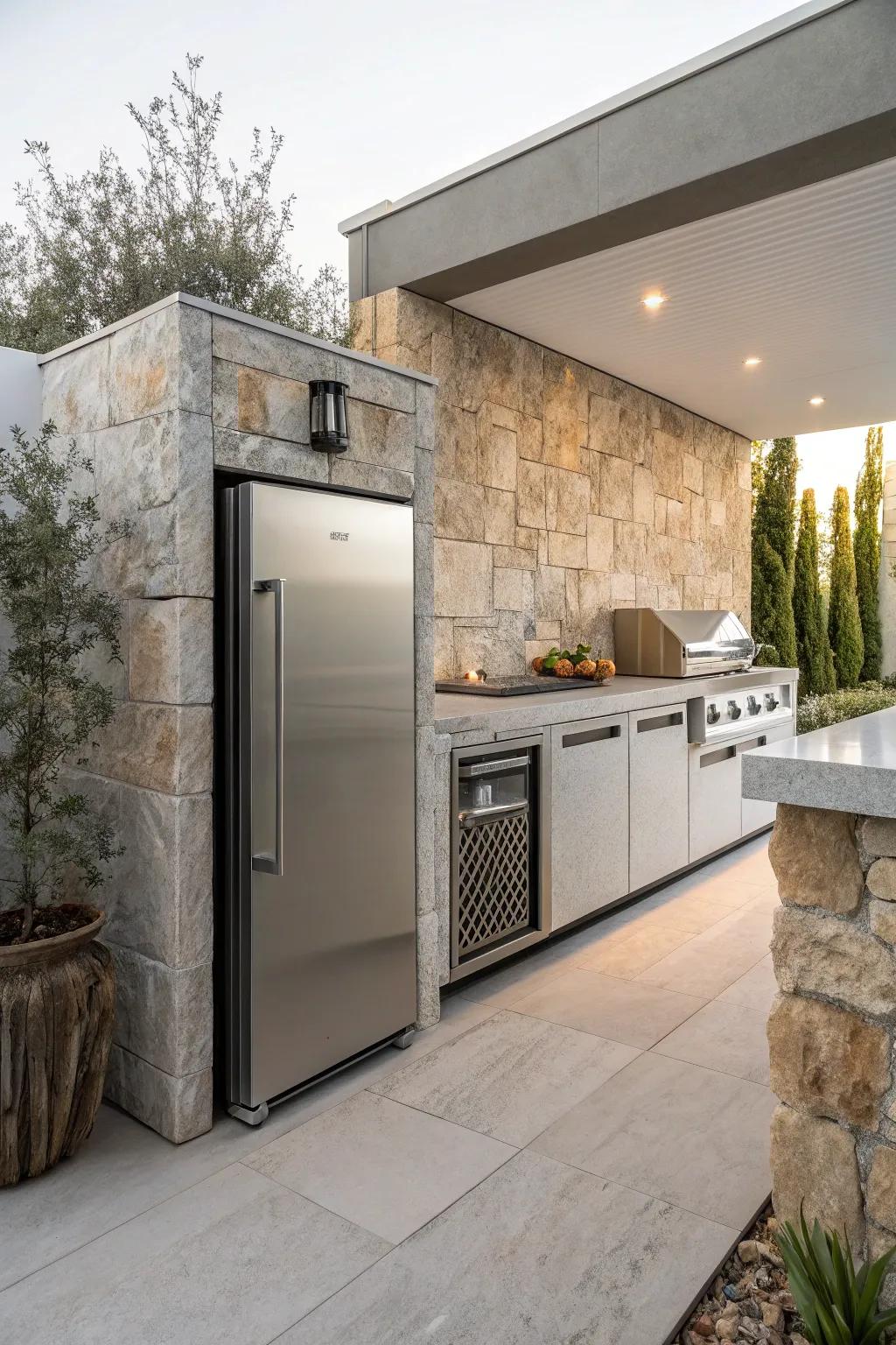 Ensure your ingredients stay fresh with top-tier outdoor refrigeration.