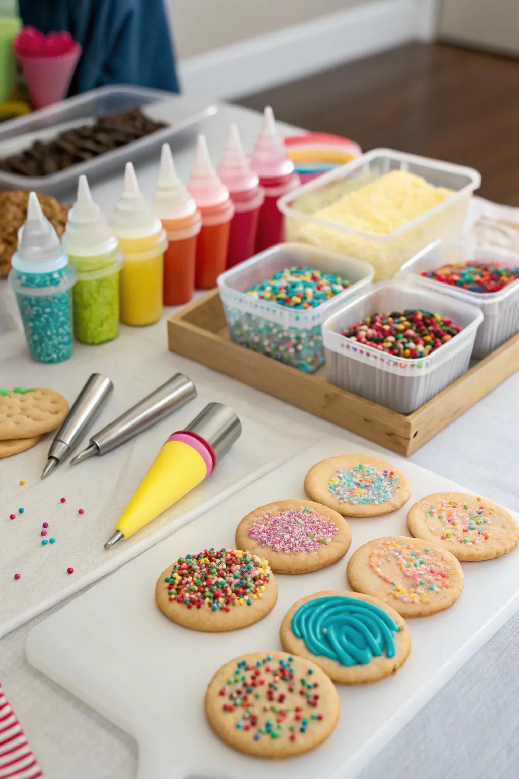 A fun cookie decorating station for all ages.