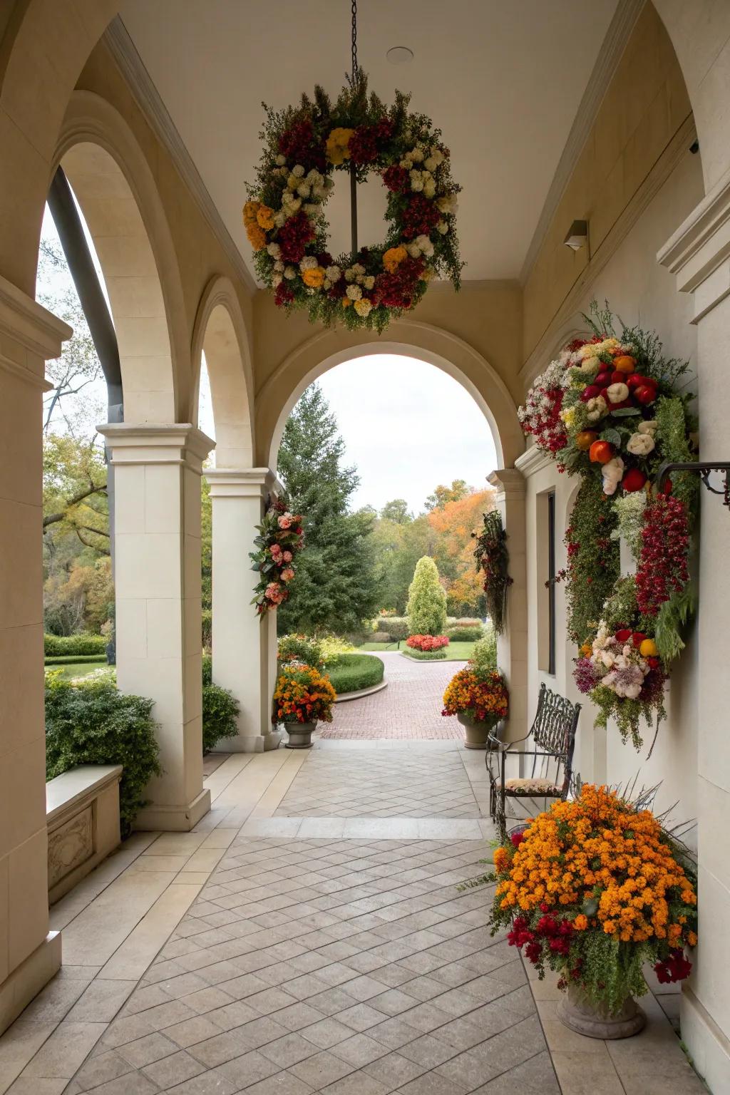 Seasonal decor keeps your entrance vibrant and fresh.