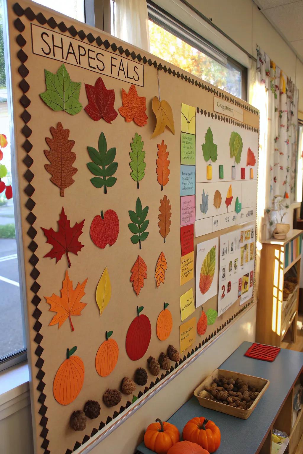 Seasonal Shapes brings educational fun to fall decor.