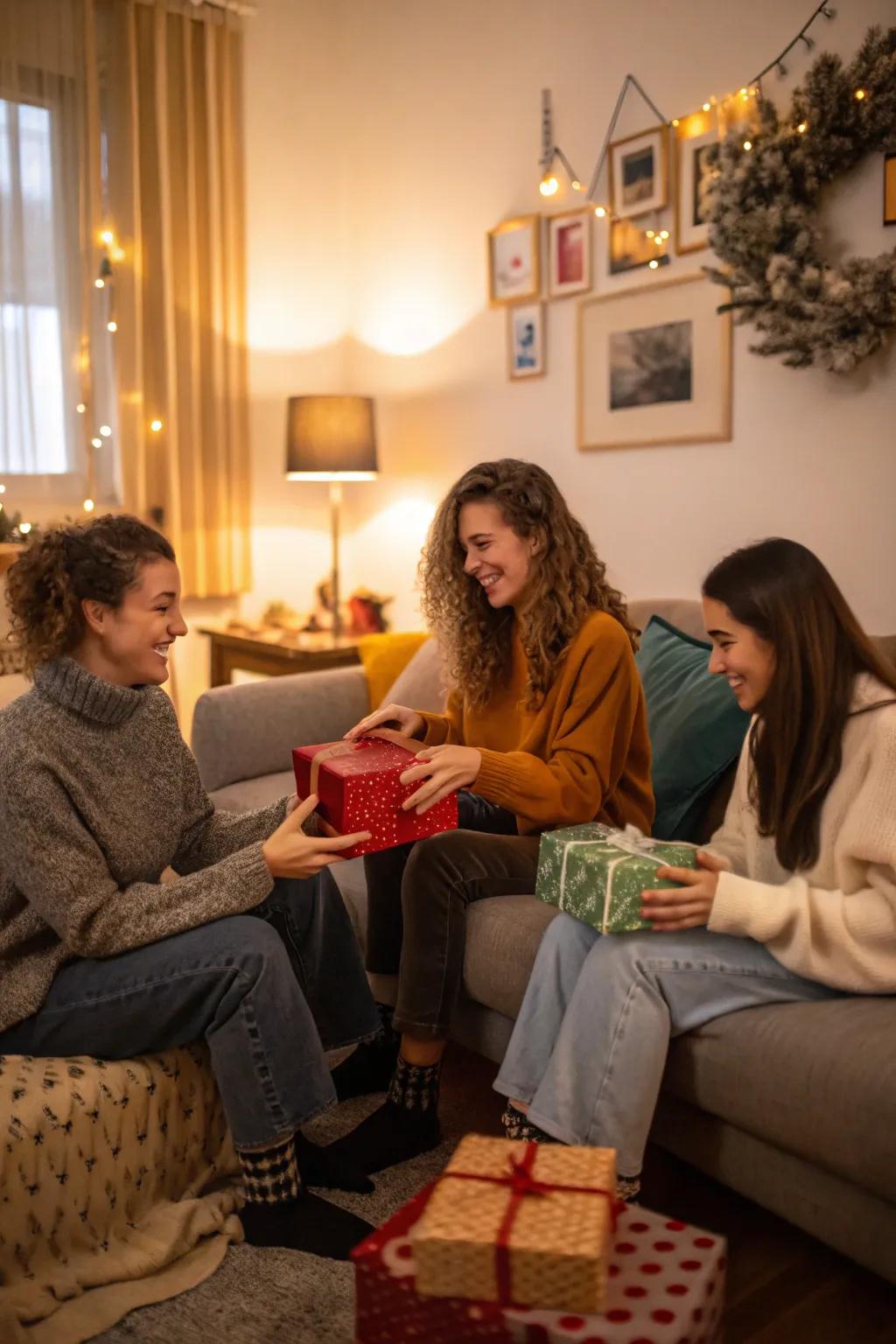 A heartwarming gift exchange to celebrate friendship on Galentine's Day.