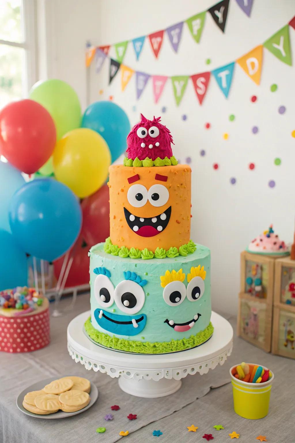 A monster mash cake that's monstrously fun.