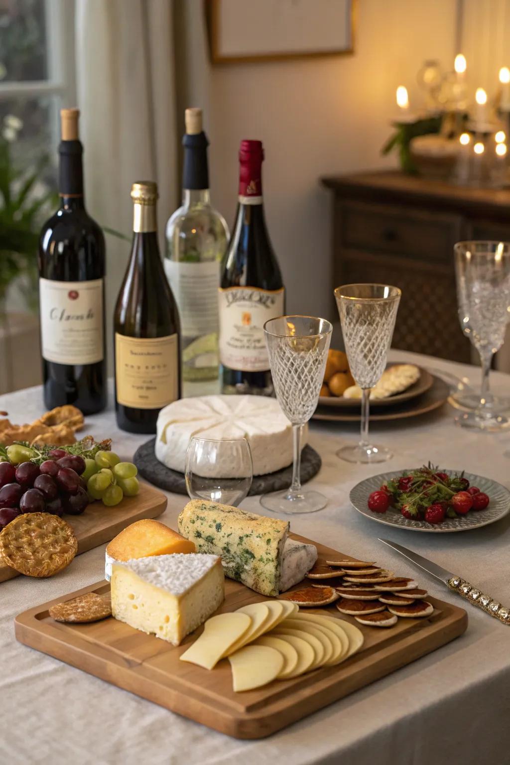 Savor the finer things with a Wine & Cheese Night.