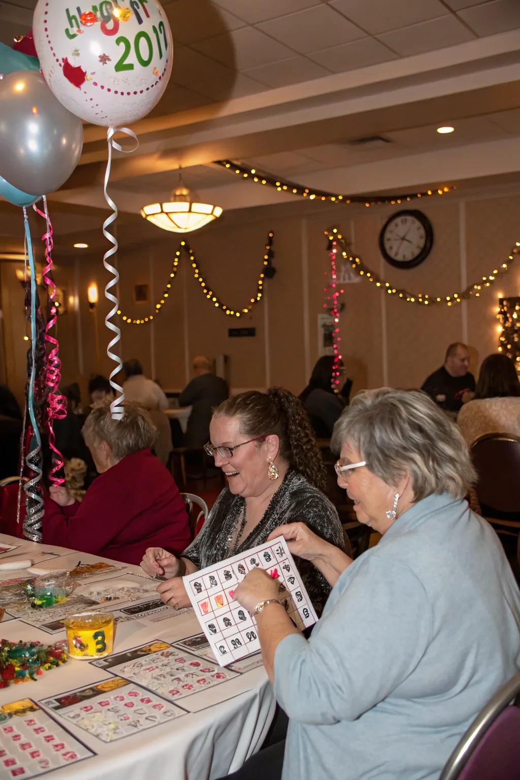 Enjoy a fun and personalized game of New Year's Eve Bingo.