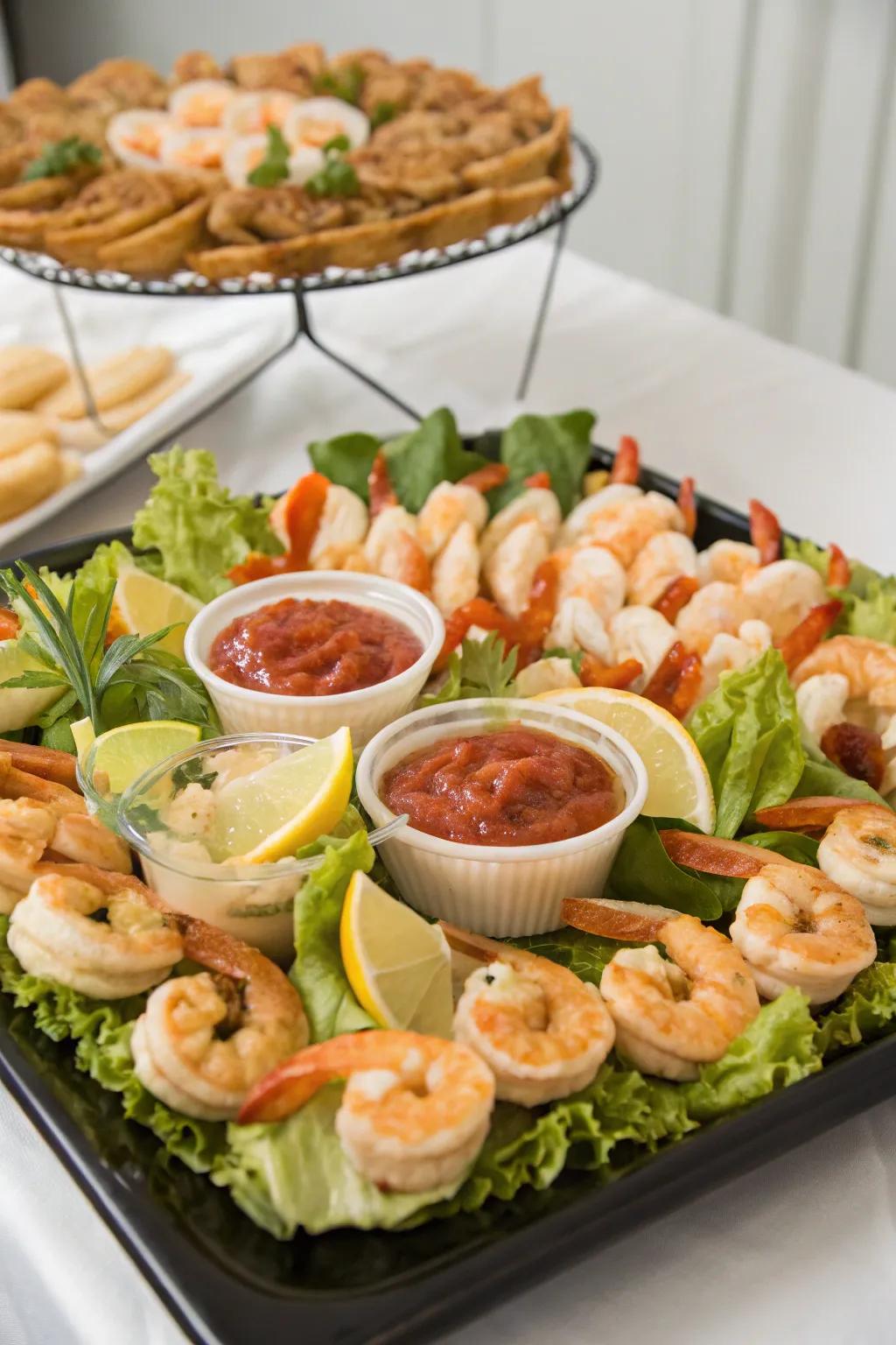 A mouthwatering seafood platter that's guaranteed to impress.