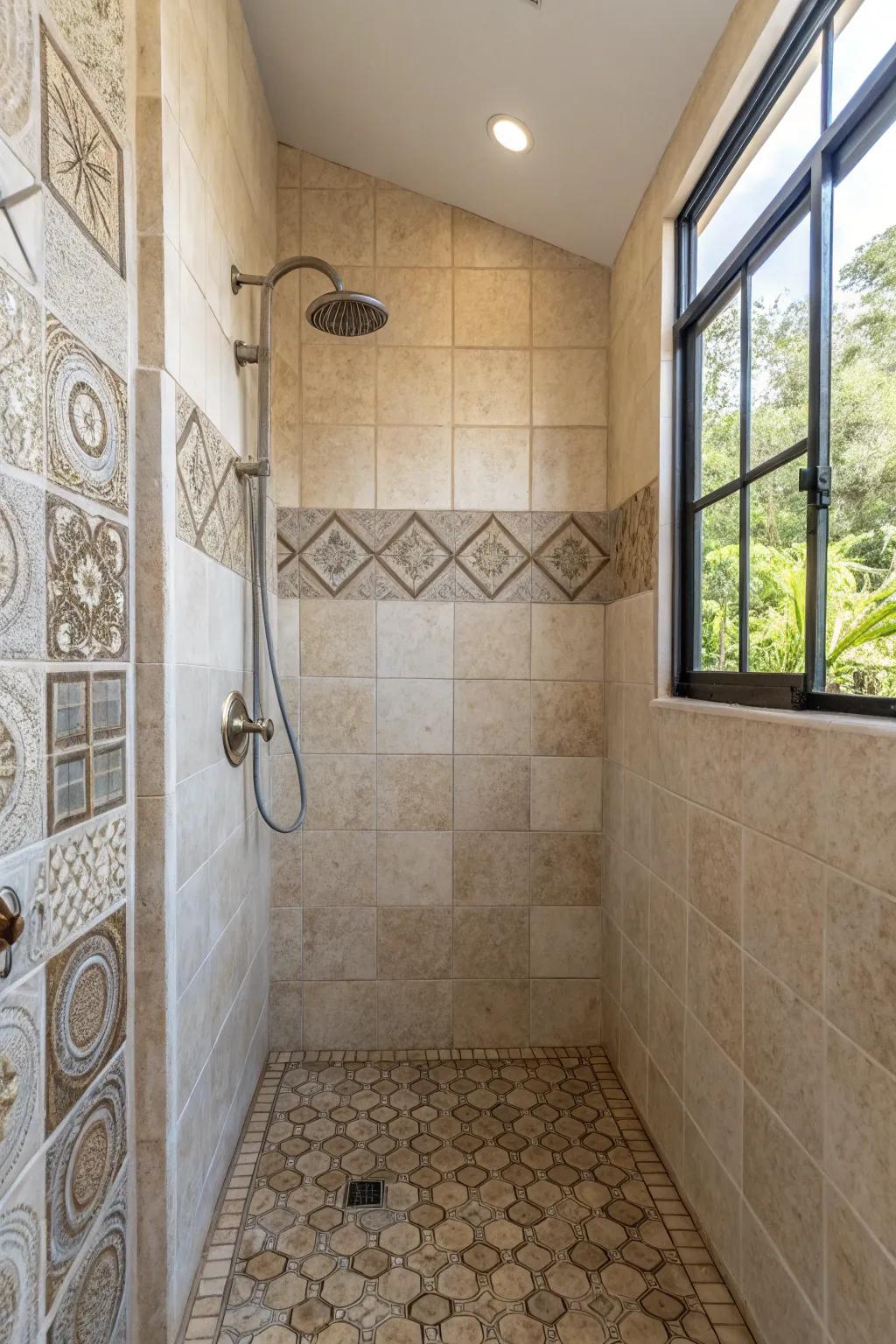 Understated patterns usher in a tranquil and sophisticated atmosphere.