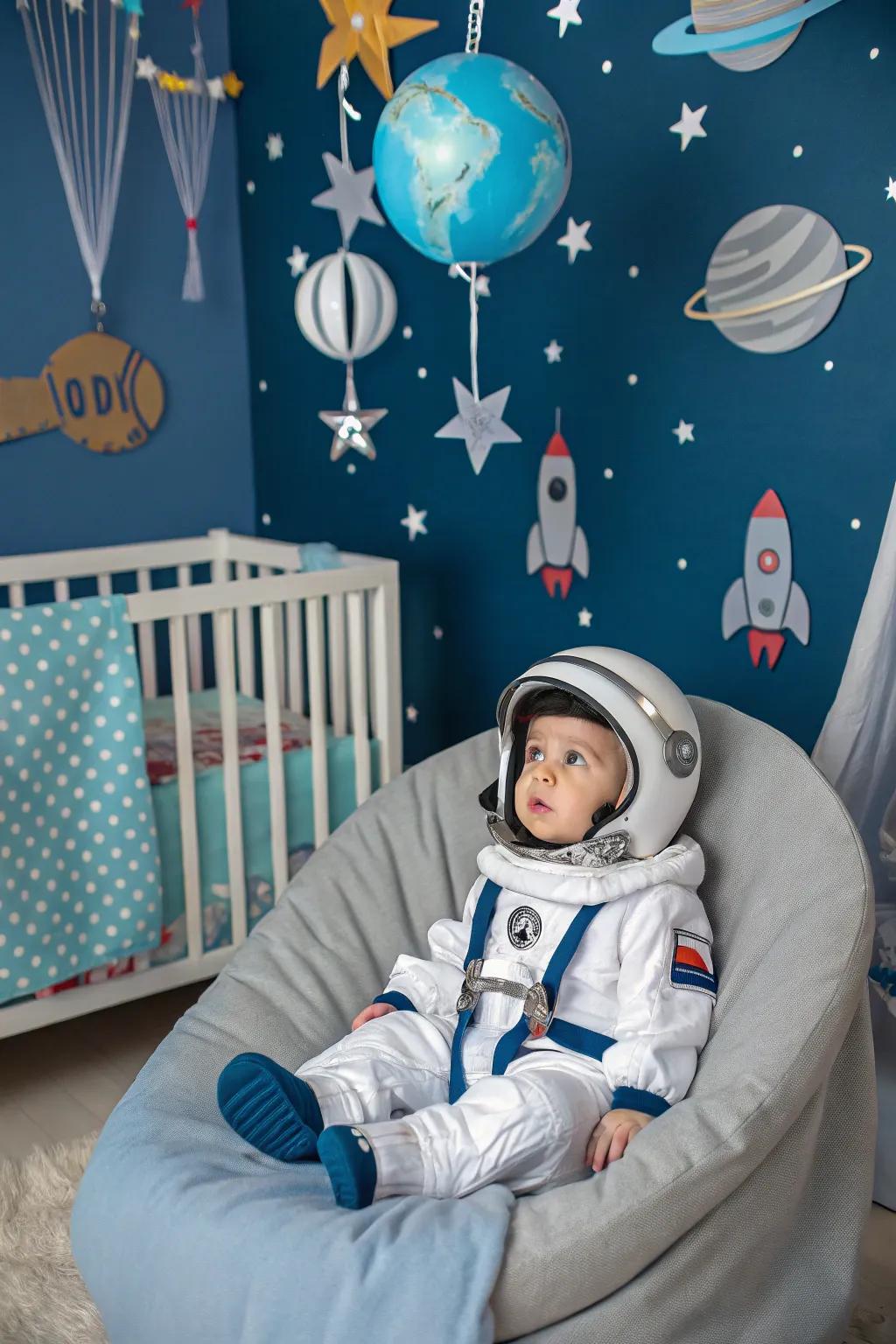 One small step for baby, one giant leap for cuteness!