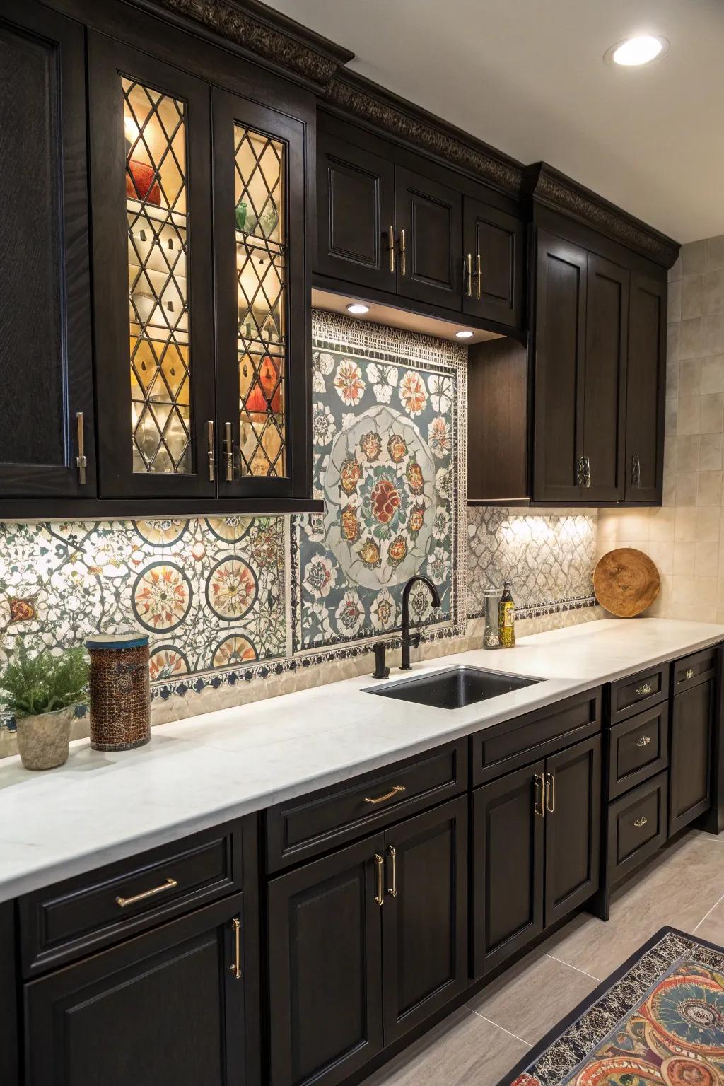 Turn your backsplash into a work of art.