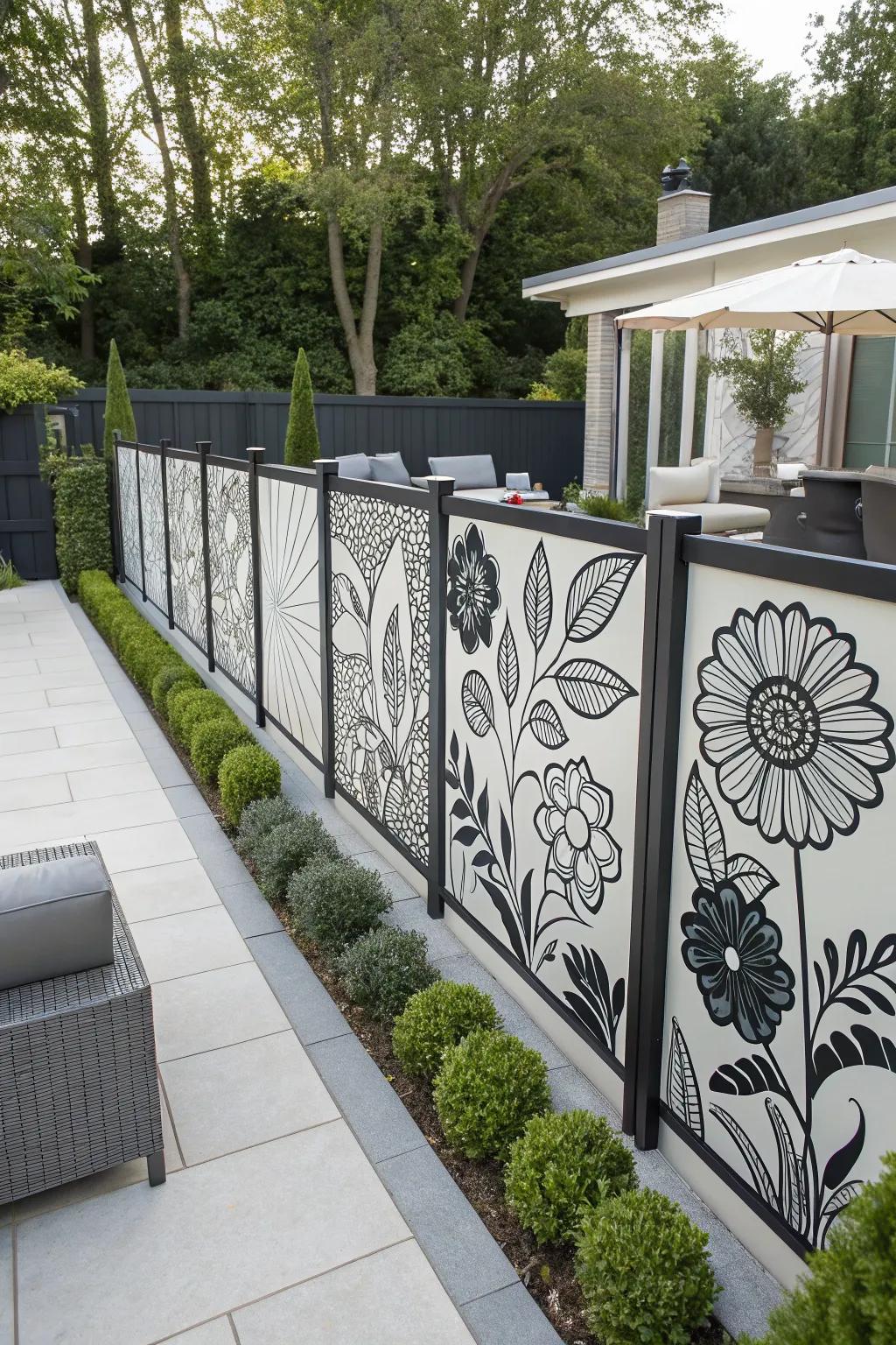 Two-tone floral designs offer a modern, sophisticated touch.