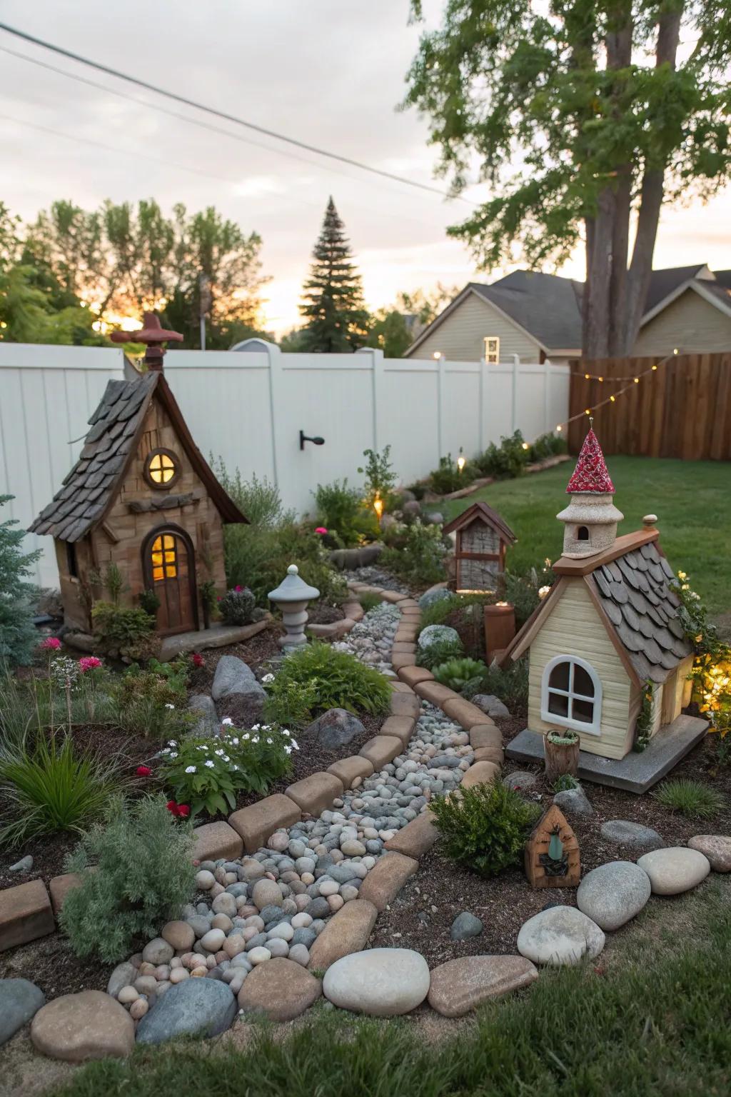 Enchanting fairy garden for magical play.