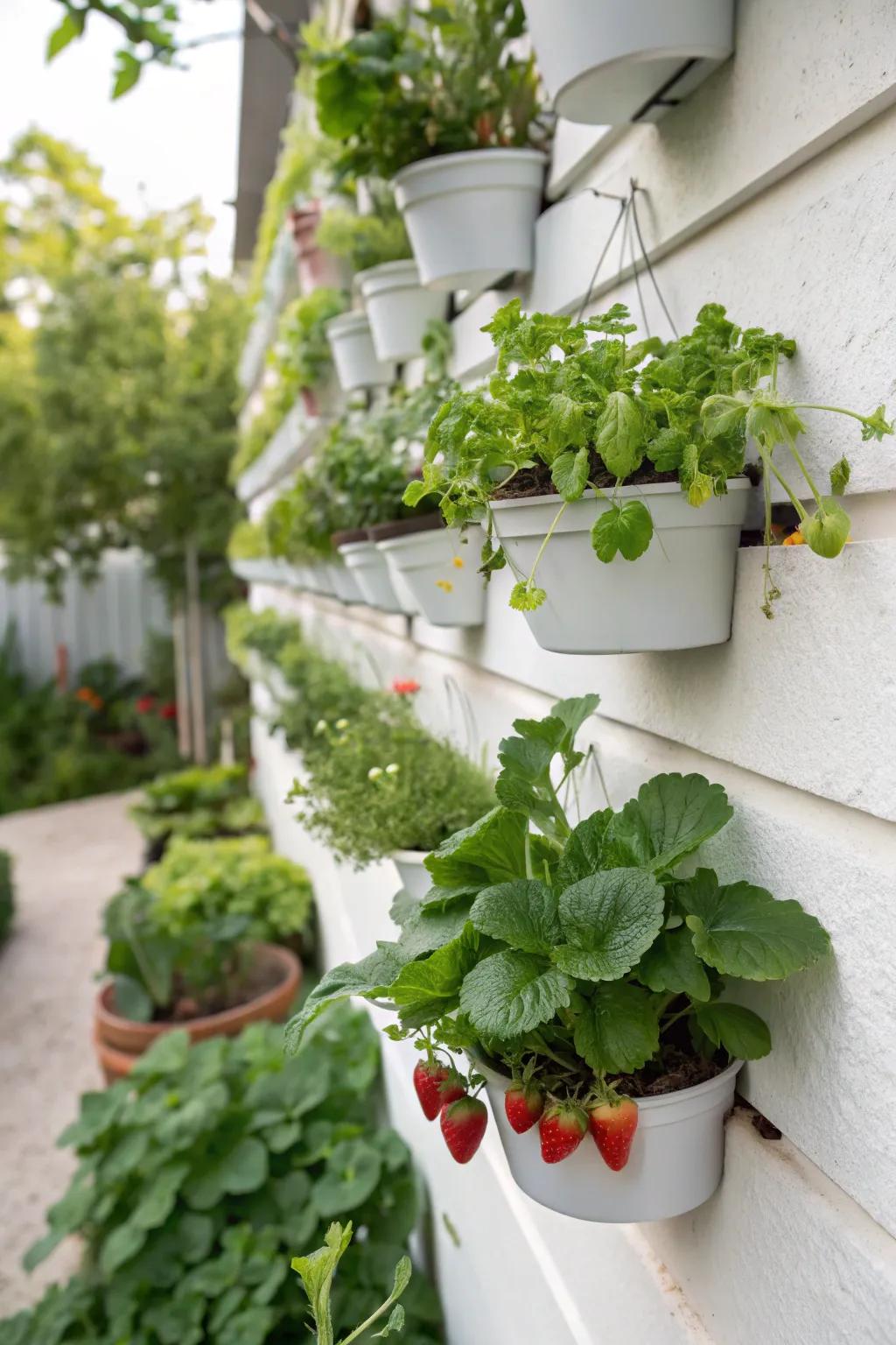 An edible wall garden that’s as beautiful as it is practical.