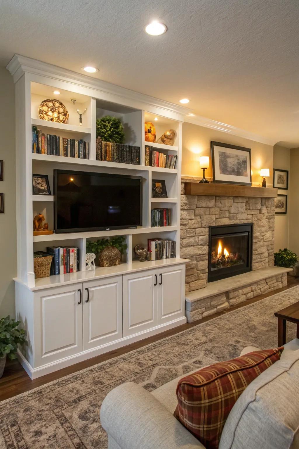 Personal showcase: The allure of exposed shelving.