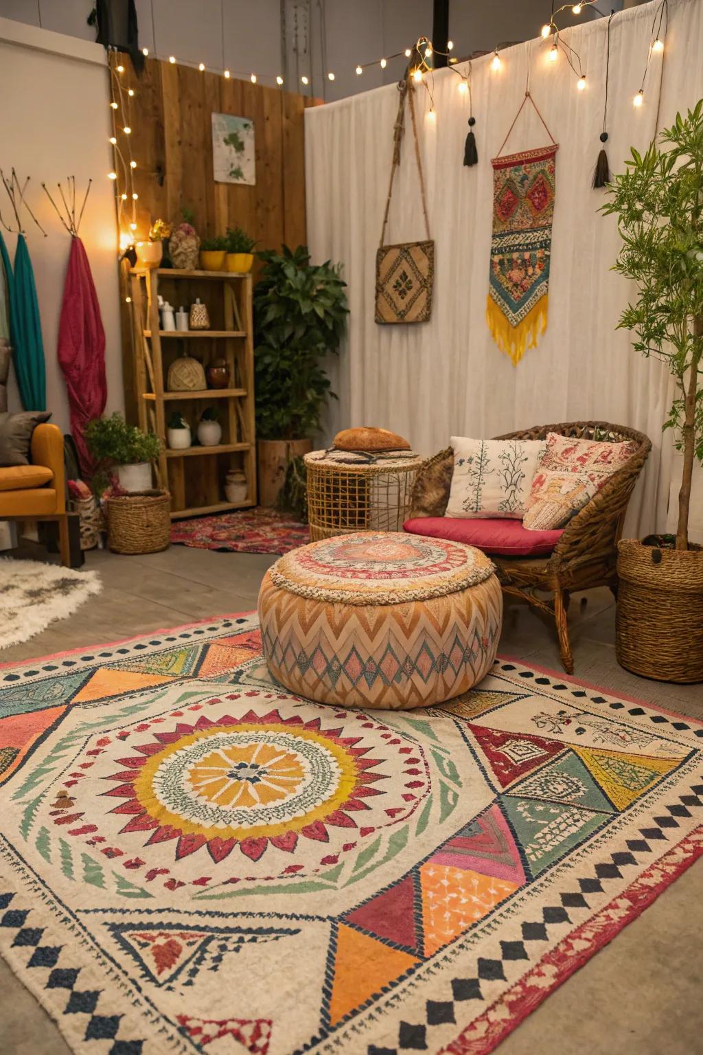 Bohemian mats bring a sense of wanderlust and artistic flair to your home.