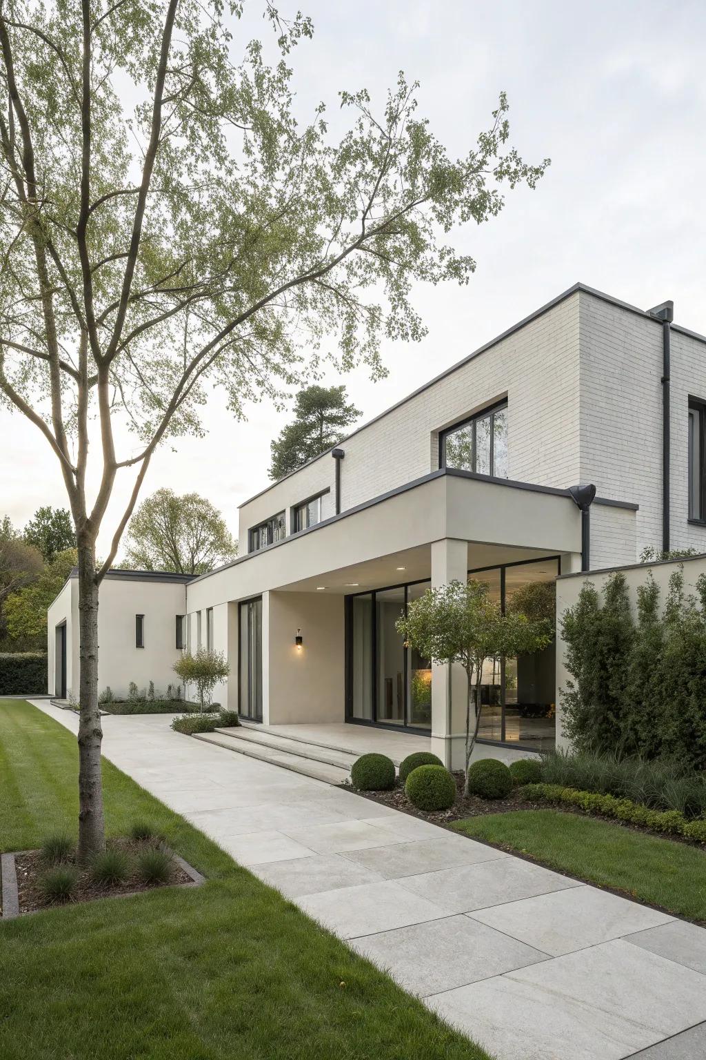 A minimalist front extension accentuating simplicity and elegance.