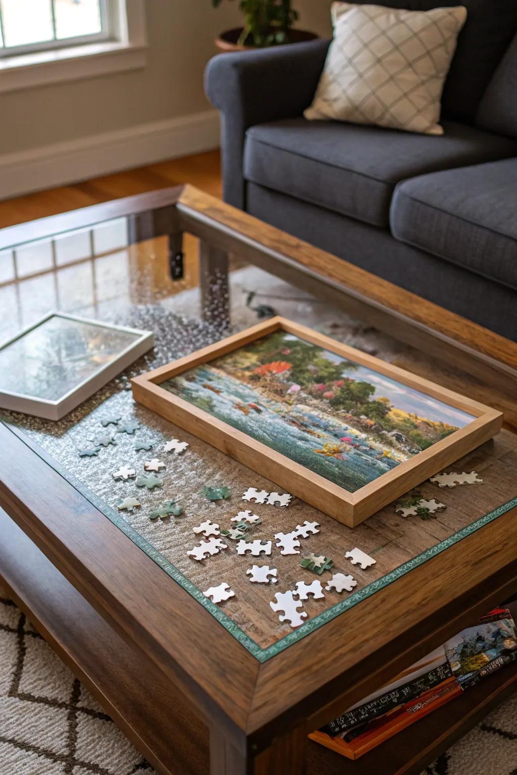 An art puzzle is a soothing and enjoyable way to engage with art.