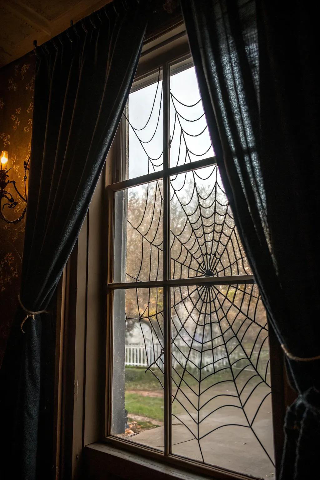 Window clings add a spooky touch to your view.