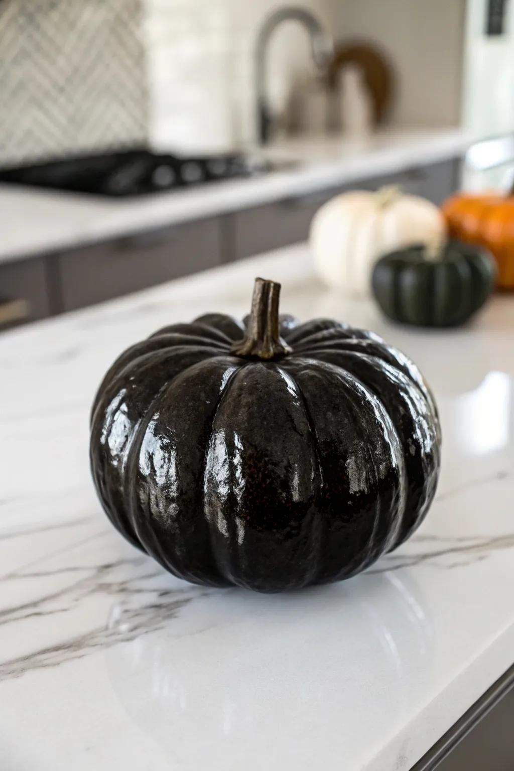 One-tone elegance leads to a noticeably simple gourd design.