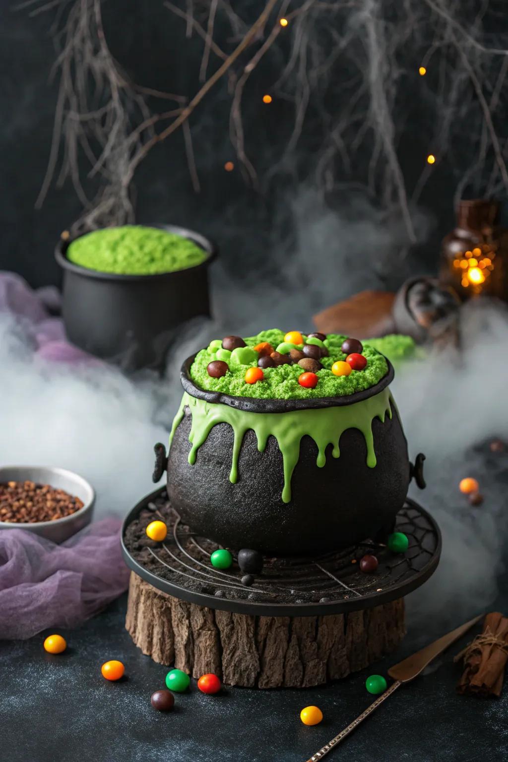 A witch's brew cake that's magically delicious.