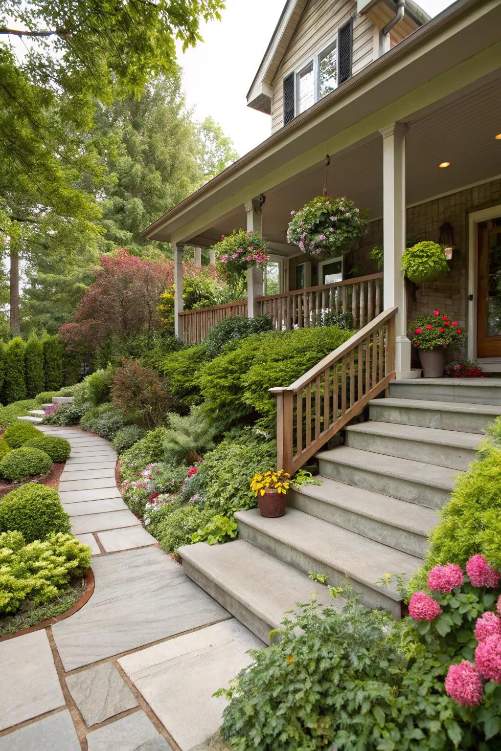 Integrated landscaping creates harmony.