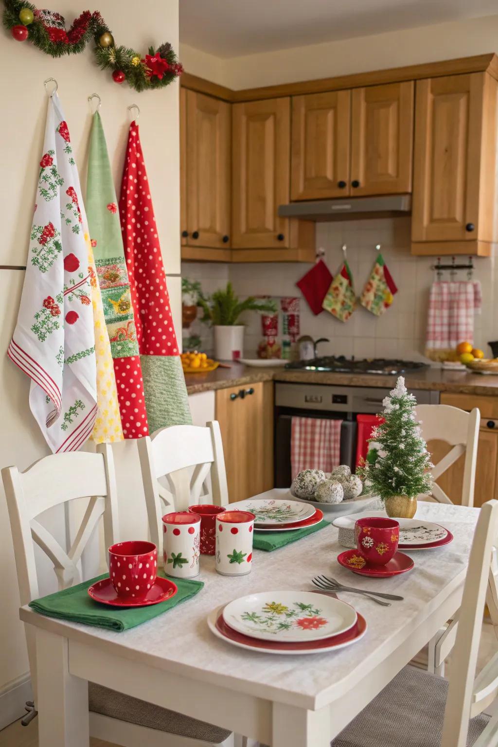 Celebratory nuances render the cookhouse a merry place.