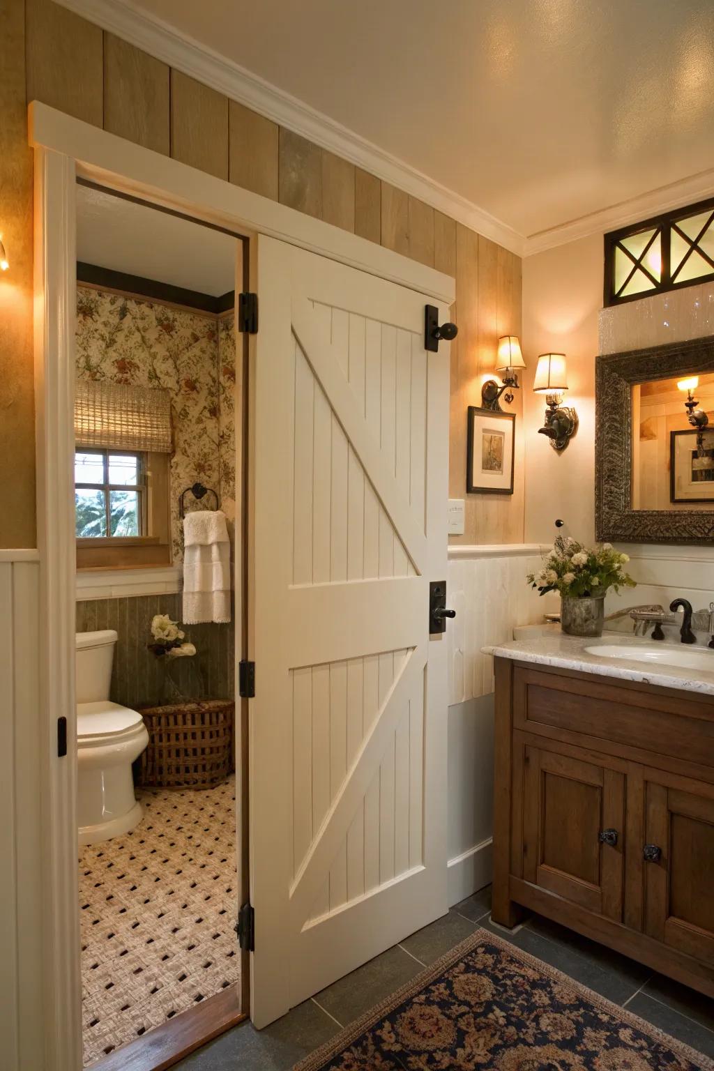 Dutch doors add charm and functionality with their split design.