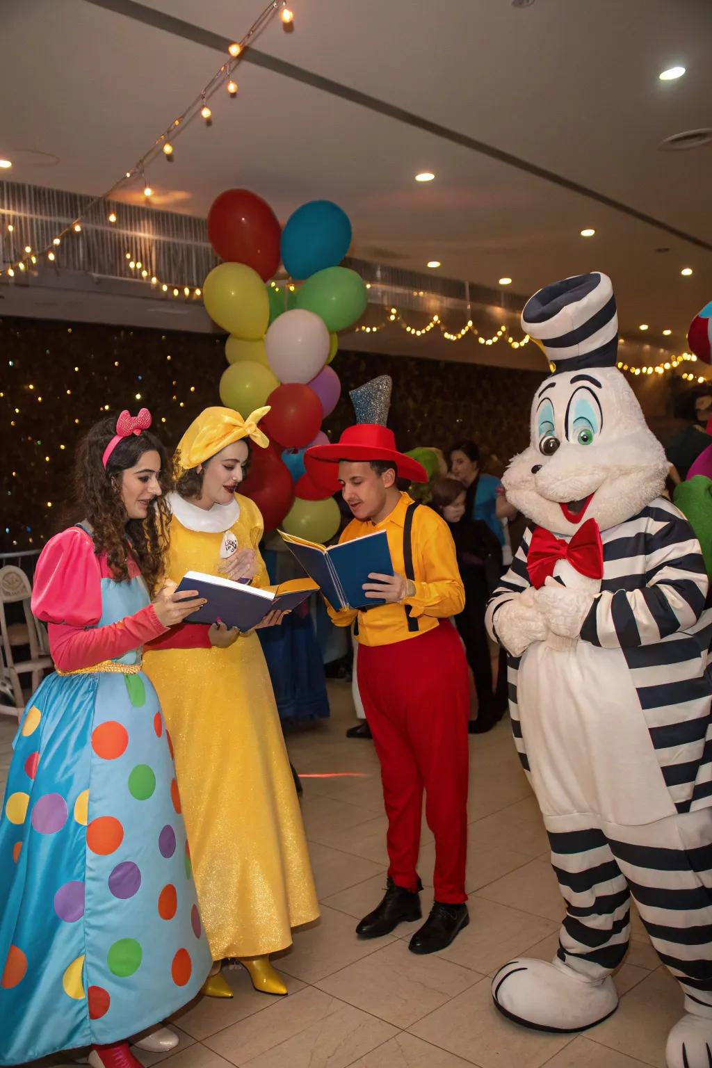 Attendees dressed as their preferred book personages.