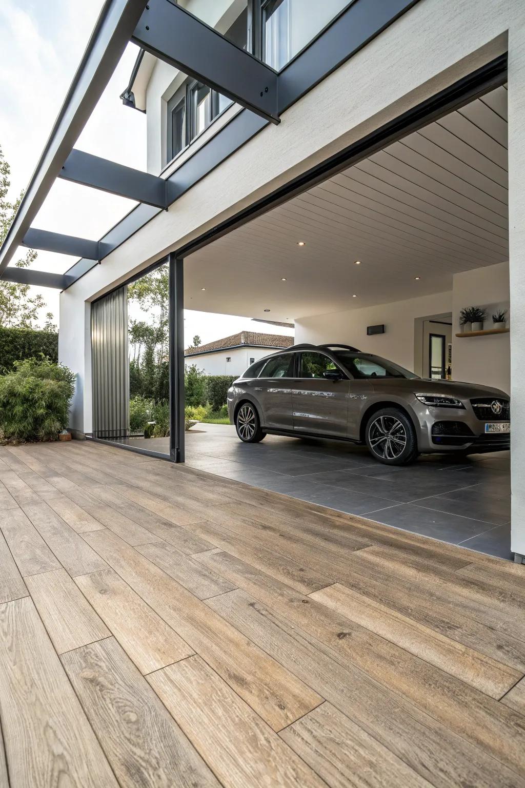 Laminate flooring provides elegance on a budget.