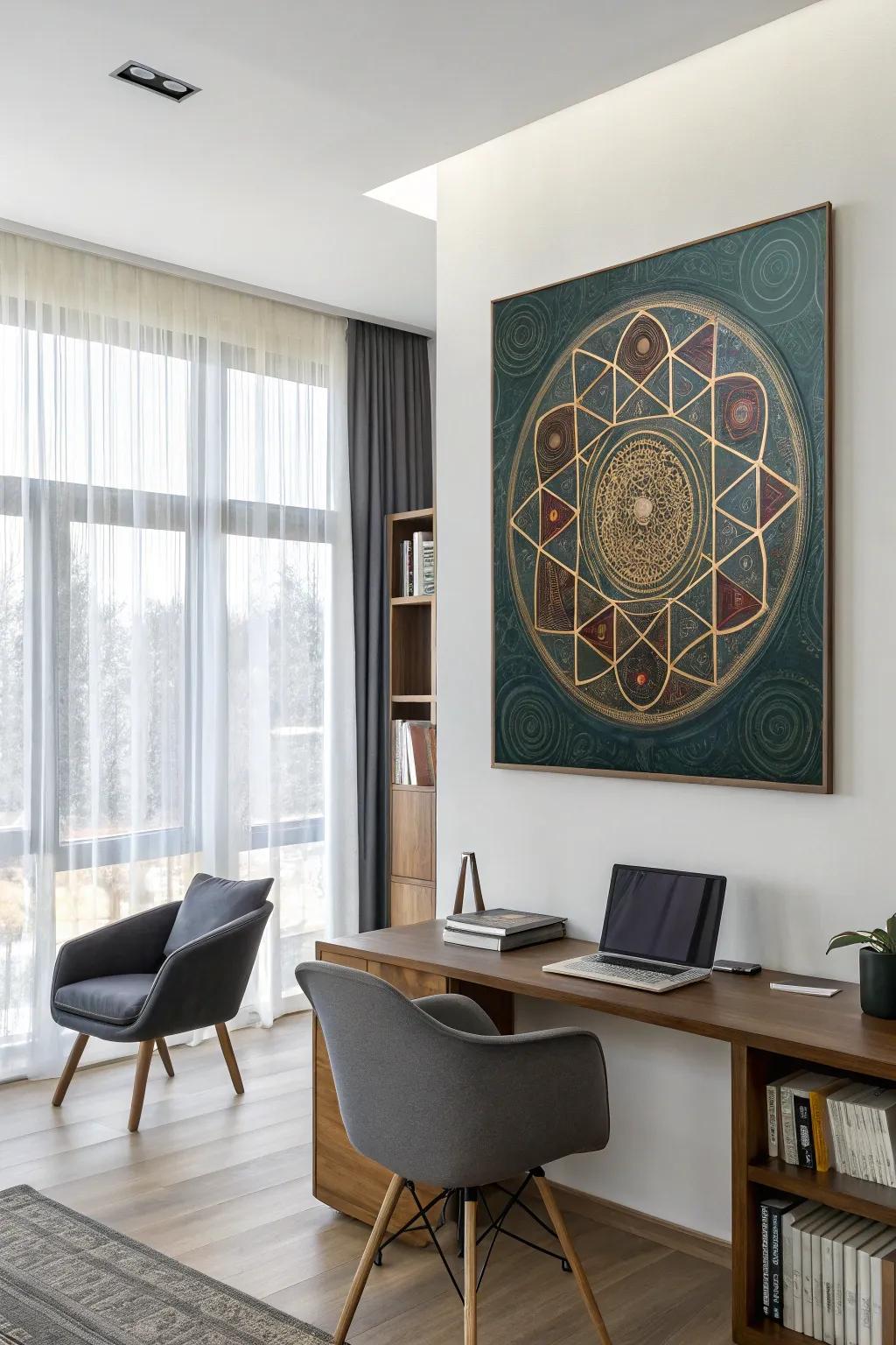 Sacred geometry art brings beauty to your home.