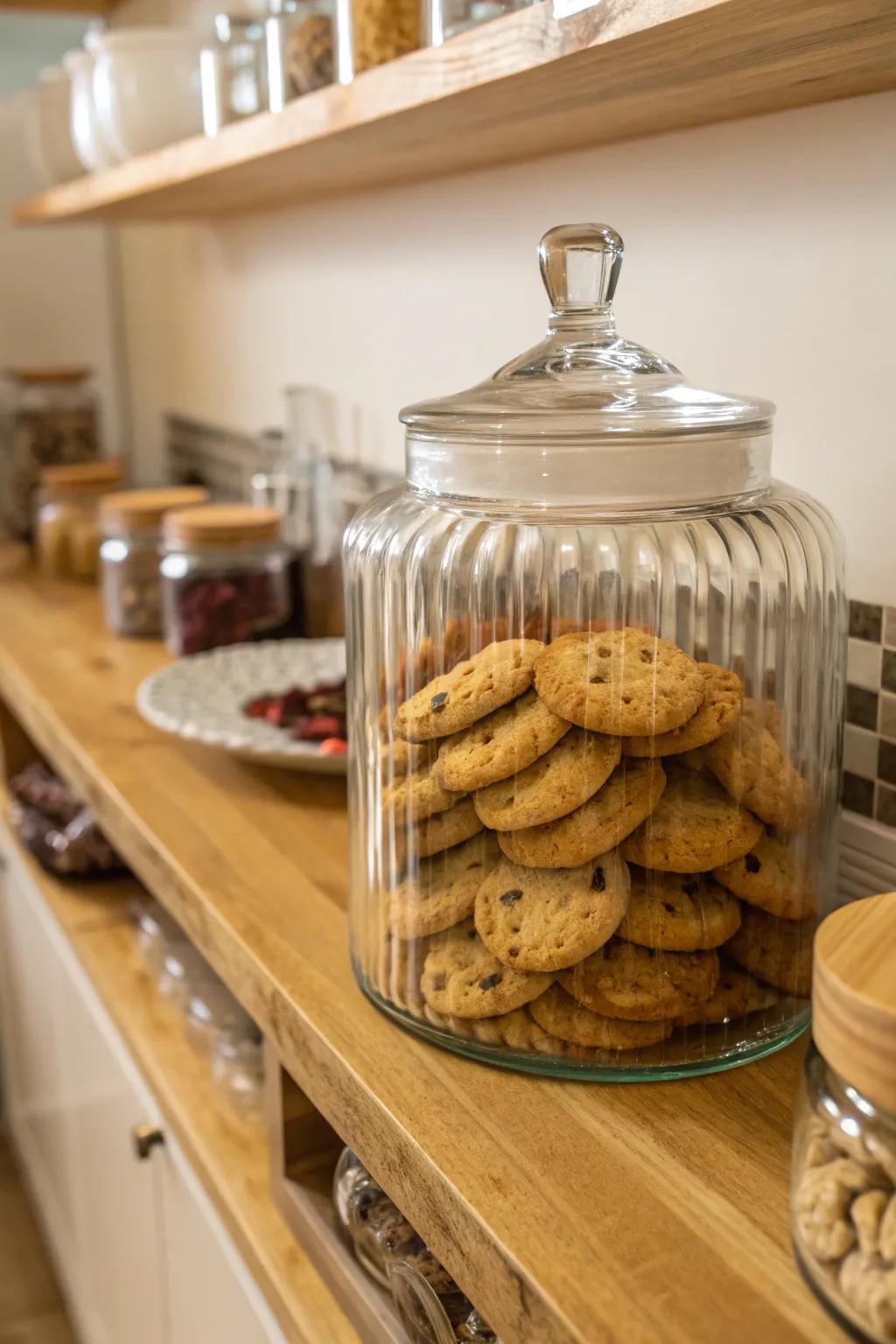 Cookie jars offer a timeless and reusable packaging option.