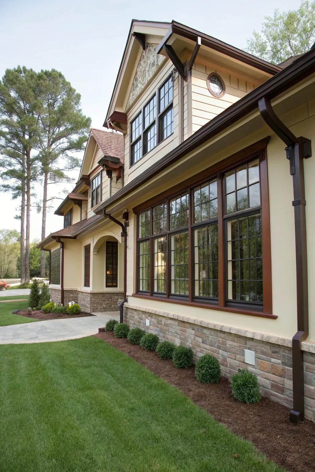 Wide trims create a bold frame, highlighting your windows.