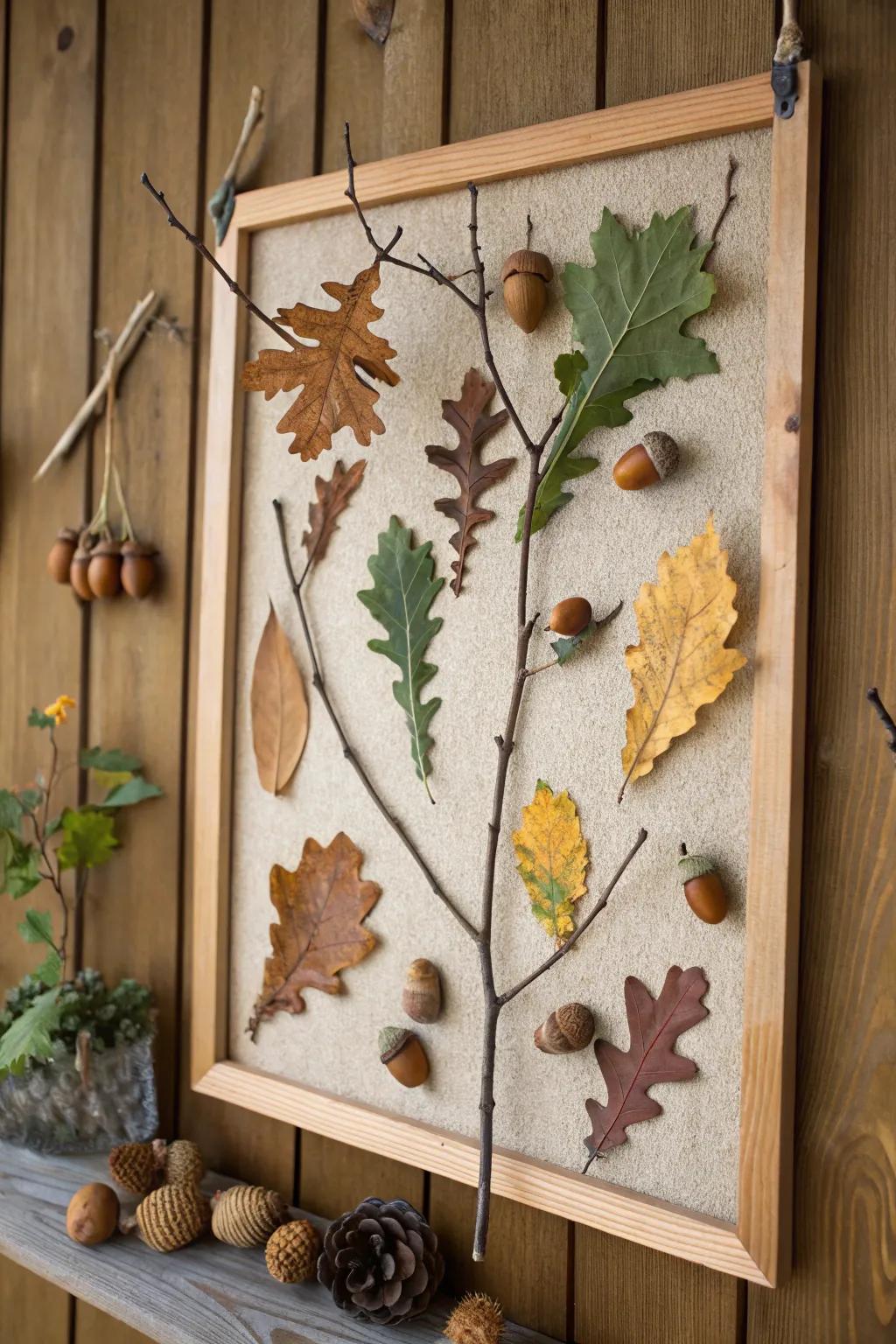 Nature's Bounty Display connects toddlers with the beauty of fall.