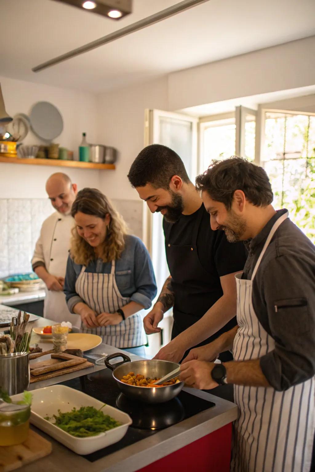 An interactive cooking class for an educational and fun Galentine's Day.