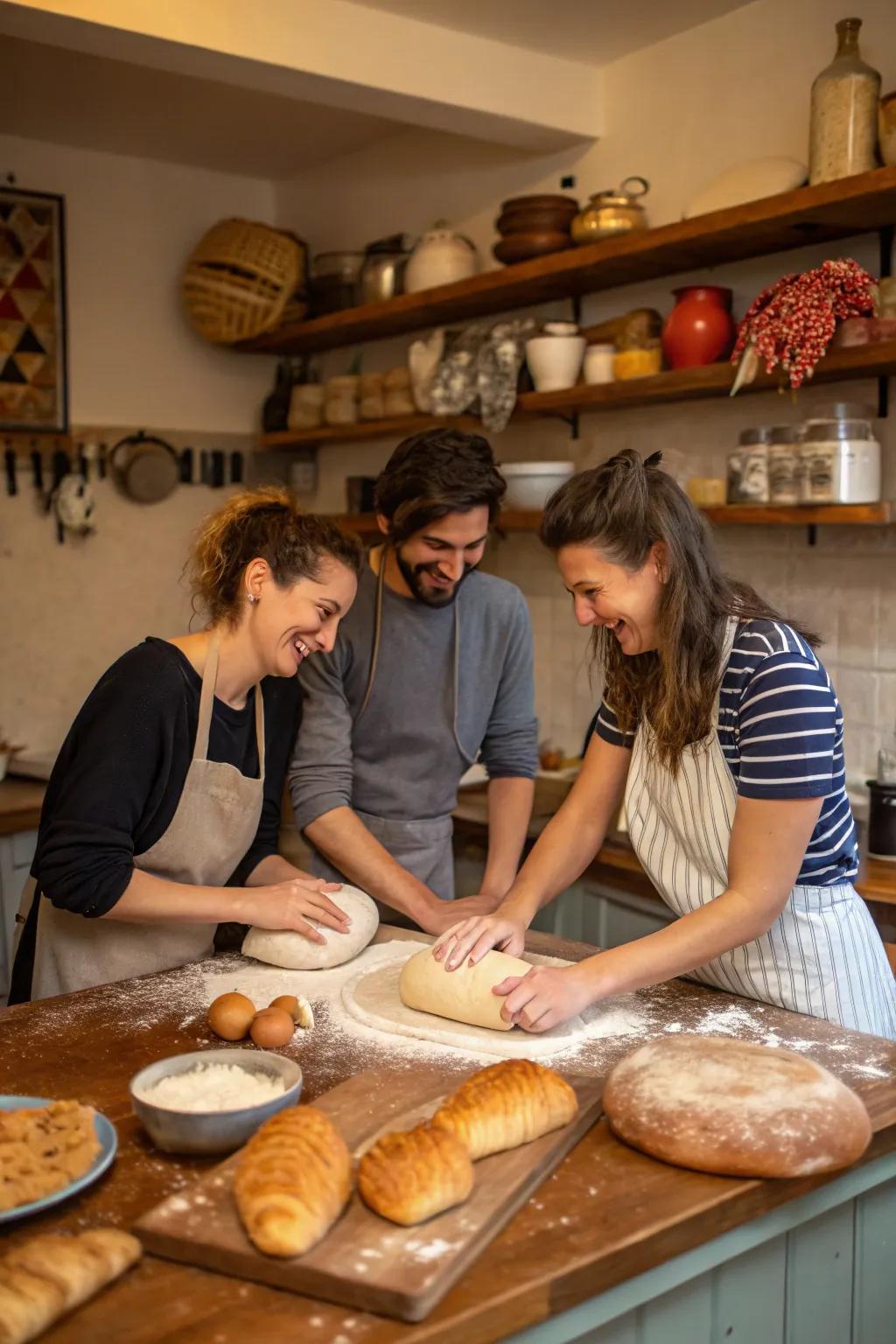 Bake and share bread as a community.
