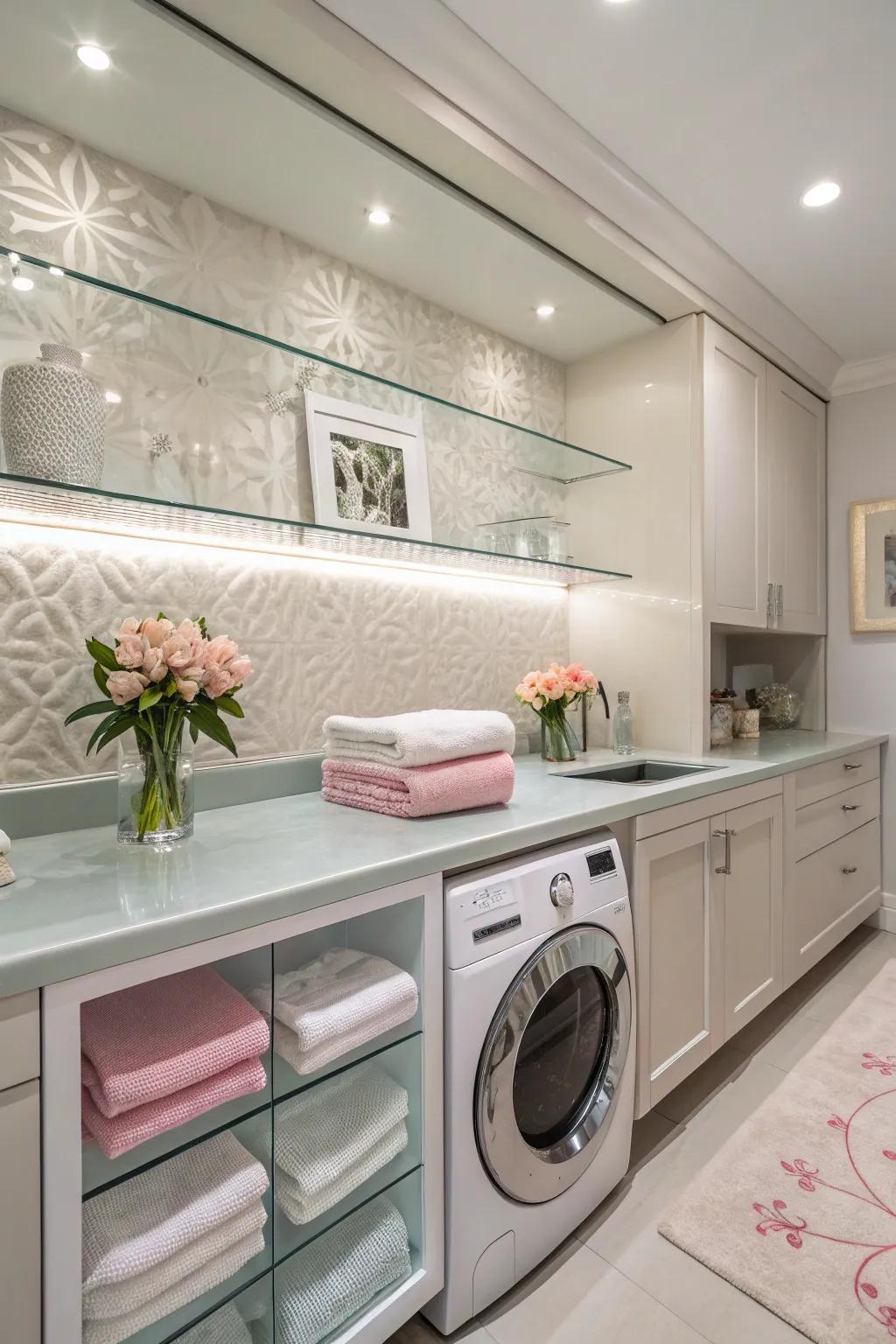 Vitrine surfaces add elegance and sophistication.
