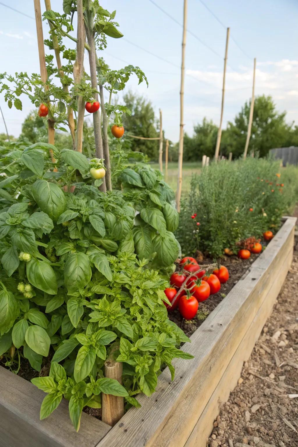 Companion planting amplifies development and taste within confined gardens.