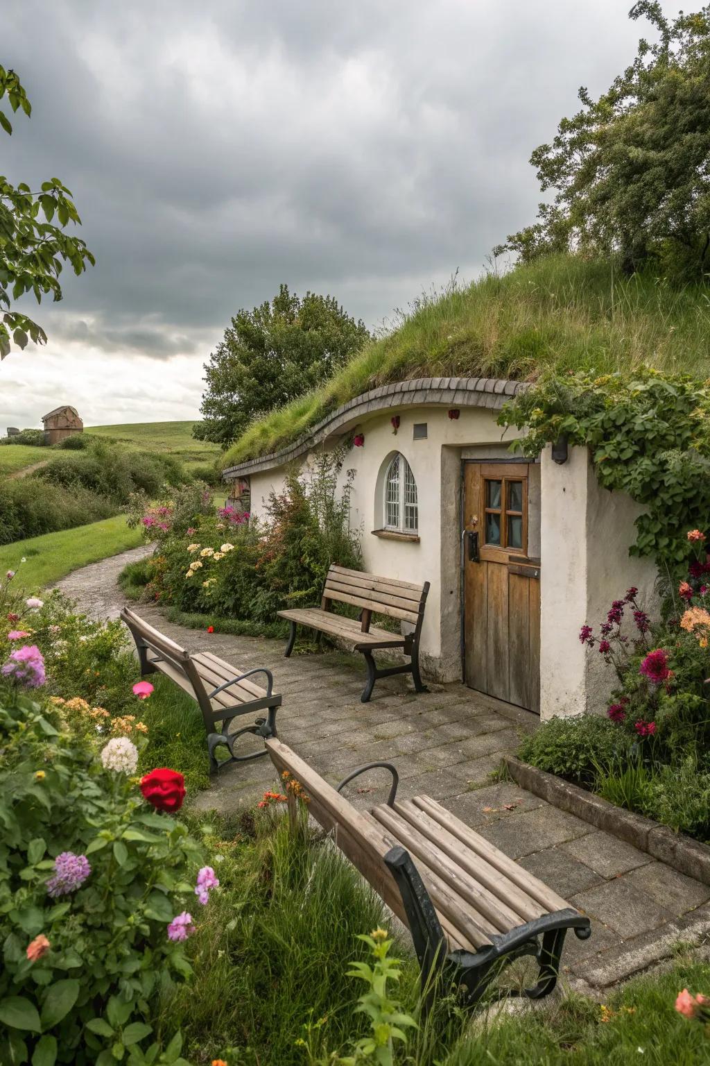 A seating area invites relaxation and enjoyment of your garden.
