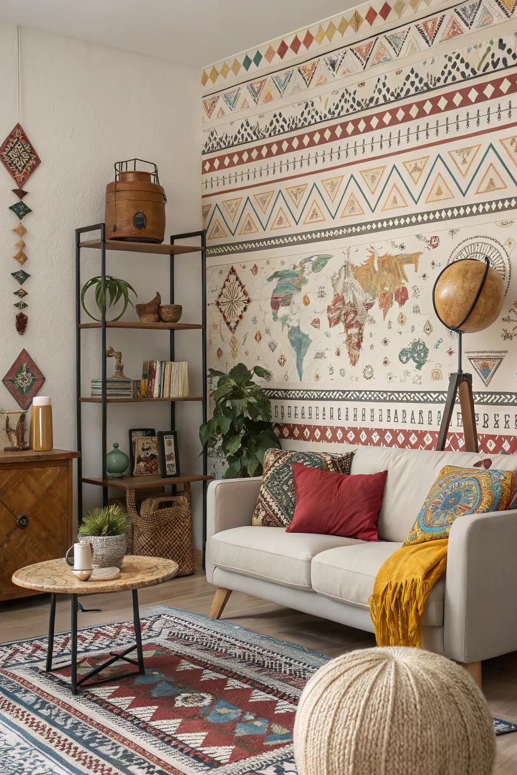 Commemorate global diversity through culturally enriched wallpaper designs.